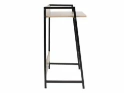 GREGG - Bureau Simple Piétement Métallique Noir -DECO Ventes meuble bureau 9548667