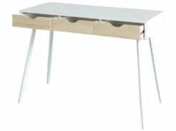 Bureau FLORIDA Scandinave 3 Tiroirs Coloris Blanc -DECO Ventes meuble bureau 9557795