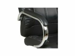 Fauteuil De Bureau Simili Cuir Noir - ALEX -DECO Ventes siege de bureau 11127633