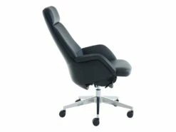 Fauteuil De Direction Professionnel - Cuir Et Simili - Noir - RUIVALA -DECO Ventes siege de bureau 1200197