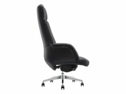Fauteuil De Direction Professionnel - Cuir Et Simili - Noir - RUIVALA -DECO Ventes siege de bureau 1200201