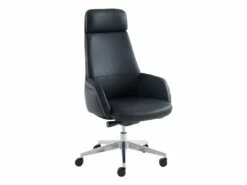 Fauteuil De Direction Professionnel - Cuir Et Simili - Noir - RUIVALA -DECO Ventes siege de bureau 1200207