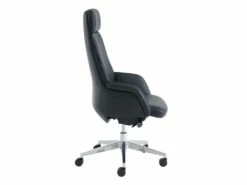 Fauteuil De Direction Professionnel - Cuir Et Simili - Noir - RUIVALA -DECO Ventes siege de bureau 1200211
