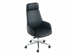 Fauteuil De Direction Professionnel - Cuir Et Simili - Noir - RUIVALA -DECO Ventes siege de bureau 1200215