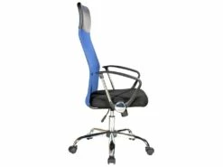 Chaise De Bureau Noir Bleu Tissu Respirant Pu 113 /123x57,5x58,5 -DECO Ventes siege de bureau 12523503