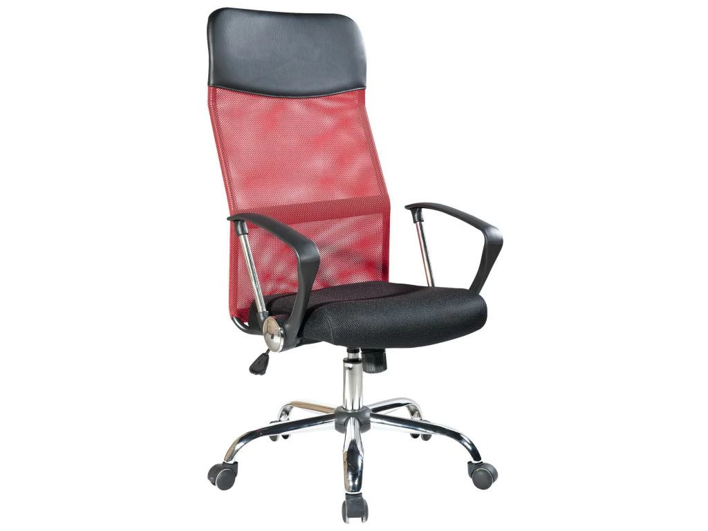 Fauteuil Bureau Chaise Rouge Noir Avec Roues 113/123x57,5x58,5 4 Fauteuil Bureau Chaise Rouge Noir Avec Roues 113/123x57,5x58,5 – Image 2