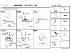 Fauteuil Bureau Chaise Rouge Noir Avec Roues 113/123x57,5x58,5 17 Fauteuil Bureau Chaise Rouge Noir Avec Roues 113/123x57,5x58,5 -DECO Ventes siege de bureau 12523627