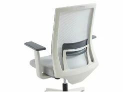 Fauteuil De Bureau Ergonomique Professionnel - Tissu Et Nylon - Gris Et Blanc - FURNIA -DECO Ventes siege de bureau 1622865