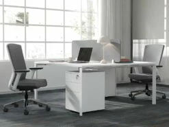 Fauteuil De Bureau Professionnel - Tissu - Gris - HUMIA