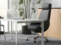 Fauteuil De Direction Professionnel - Cuir Et Simili - Noir - RUIVALA -DECO Ventes siege de bureau 1713315