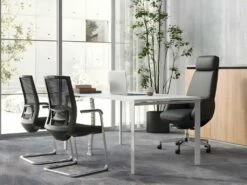 Fauteuil De Direction Professionnel - Cuir Et Simili - Noir - RUIVALA -DECO Ventes siege de bureau 1713317