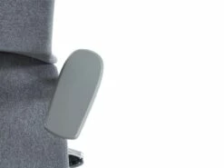 Fauteuil De Bureau Professionnel - Avec Têtière - Tissu - Gris - VOLTI -DECO Ventes siege de bureau 1817229