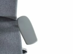 Fauteuil De Bureau Professionnel - Avec Têtière - Tissu - Gris - VOLTI -DECO Ventes siege de bureau 1817249