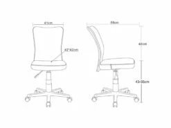 Chaise De Bureau Flo Grise -DECO Ventes siege de bureau 19171857