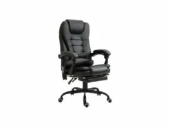 Fauteuil De Bureau Relaxant Massant BRANSON Noir