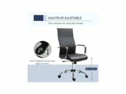 Fauteuil De Bureau PERRY Noir -DECO Ventes siege de bureau 19172085