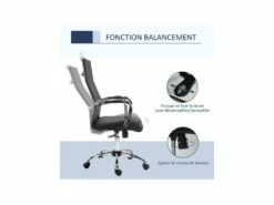 Fauteuil De Bureau PERRY Noir -DECO Ventes siege de bureau 19172087