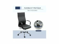 Fauteuil De Bureau PERRY Noir -DECO Ventes siege de bureau 19172089
