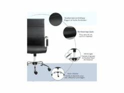 Fauteuil De Bureau PERRY Noir -DECO Ventes siege de bureau 19172091