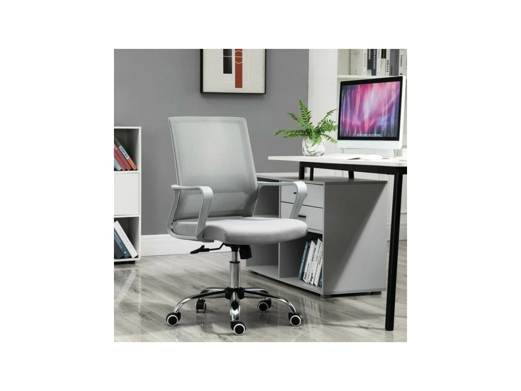 Fauteuil De Bureau MERYL Gris 4 Fauteuil De Bureau MERYL Gris â Image 2