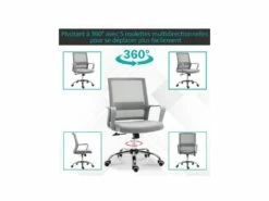 Fauteuil De Bureau MERYL Gris 14 Fauteuil De Bureau MERYL Gris -DECO Ventes siege de bureau 19172113