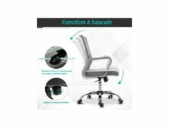 Fauteuil De Bureau MERYL Gris 15 Fauteuil De Bureau MERYL Gris -DECO Ventes siege de bureau 19172115