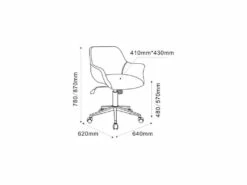 Chaise De Bureau Iris Gris Foncé 13 Chaise De Bureau Iris Gris Foncé -DECO Ventes siege de bureau 19172161