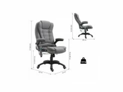 Fauteuil De Bureau Massant Maksym Gris Chiné 13 Fauteuil De Bureau Massant Maksym Gris Chiné -DECO Ventes siege de bureau 19172423