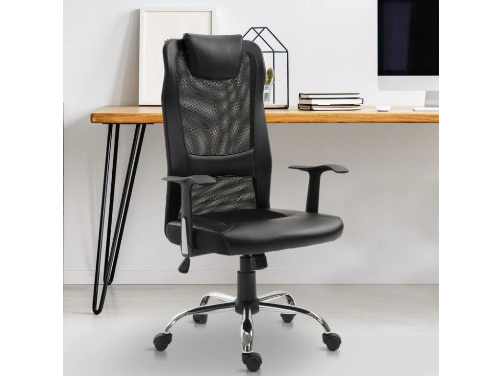 Fauteuil De Bureau Tropico Ergonomique Similicuir Noir 4 Fauteuil De Bureau Tropico Ergonomique Similicuir Noir â Image 2