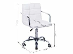Chaise De Bureau WHITE Blanc -DECO Ventes siege de bureau 19172459