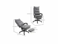 Fauteuil De Bureau JONAS Gris -DECO Ventes siege de bureau 19172511