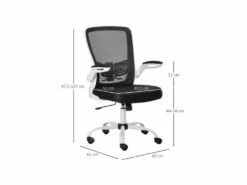 Chaise De Bureau LILOO Noire Et Blanche -DECO Ventes siege de bureau 19172631