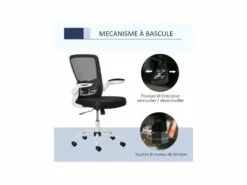 Chaise De Bureau LILOO Noire Et Blanche -DECO Ventes siege de bureau 19172637