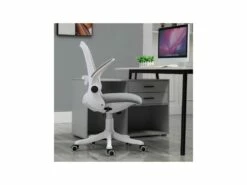 Chaise De Bureau VADIM Grise Et Blanche -DECO Ventes siege de bureau 19172721