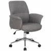 Chaise De Bureau Jary Grise Chiné -DECO Ventes siege de bureau 19172751