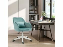 Chaise De Bureau Massante ILONA Vert Menthe -DECO Ventes siege de bureau 19172763