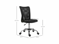 Fauteuil De Bureau PAOLO Noir -DECO Ventes siege de bureau 19172775