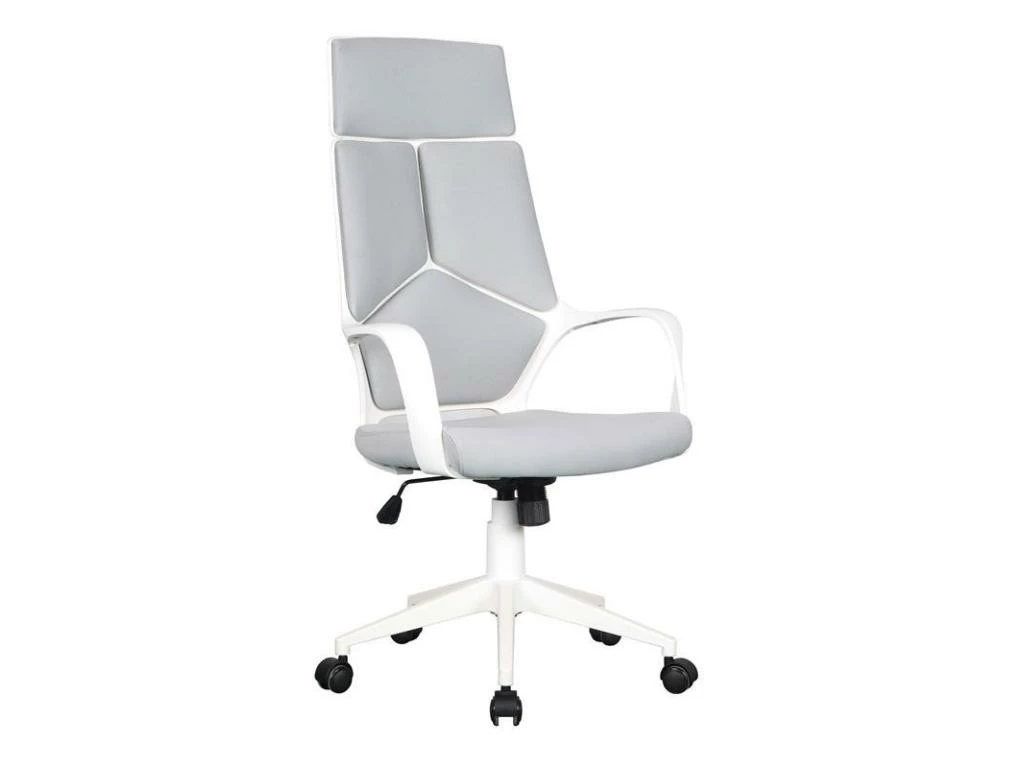 Chaise De Bureau Moderna Tissu Grise/Blanche 3 Chaise De Bureau Moderna Tissu Grise/Blanche