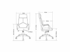 Chaise De Bureau Moderna Tissu Grise/Blanche 10 Chaise De Bureau Moderna Tissu Grise/Blanche -DECO Ventes siege de bureau 19172813