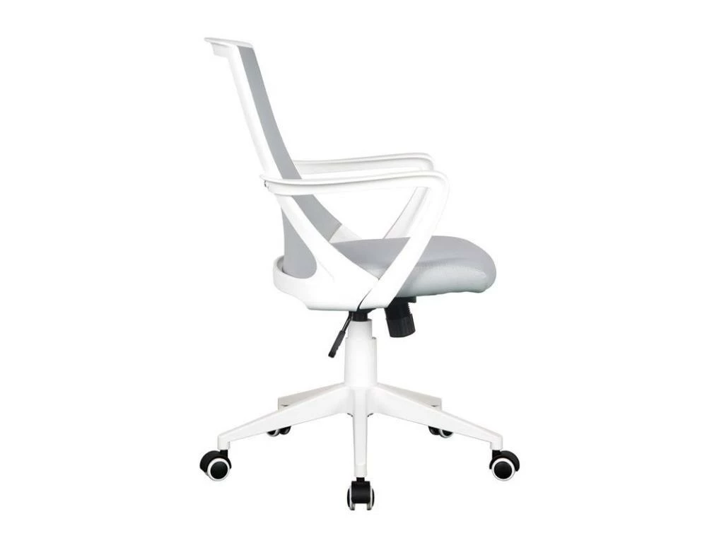 Chaise De Bureau Style Tissu Grise/blanche 3 Chaise De Bureau Style Tissu Grise/blanche – Image 2