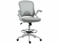 Fauteuil De Bureau En Maille LUISA Gris