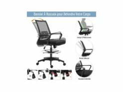 Fauteuil De Bureau Assise Haute Igor Noir -DECO Ventes siege de bureau 19172921