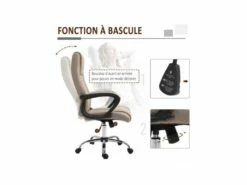 Fauteuil De Bureau RAPHY Beige -DECO Ventes siege de bureau 19172991