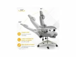 Fauteuil De Bureau MANAGER Lin Gris -DECO Ventes siege de bureau 19173059