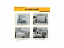 Fauteuil De Bureau MANAGER Lin Gris -DECO Ventes siege de bureau 19173063