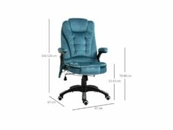 Fauteuil De Bureau Massant FORD Bleu -DECO Ventes siege de bureau 19173101