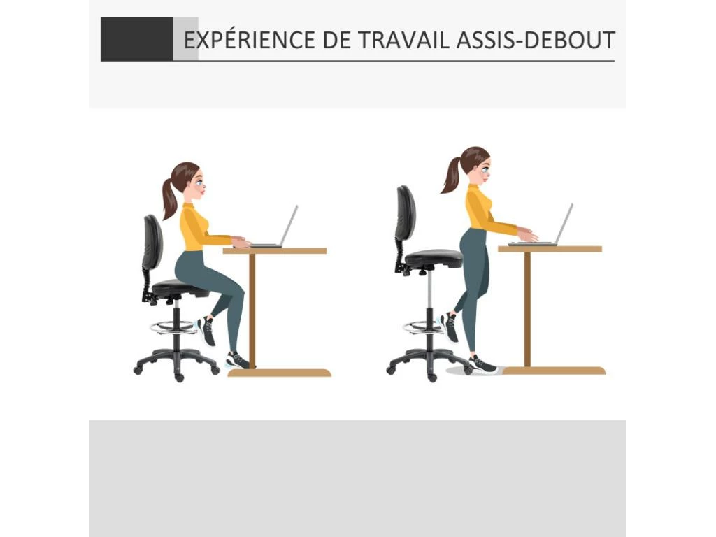 Chaise De Travail EDDY Noire 7 Chaise De Travail EDDY Noire – Image 5