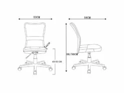 Chaise De Bureau Flo Noire -DECO Ventes siege de bureau 19173147