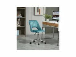 Chaise De Bureau Design VALERIA Bleu Canard -DECO Ventes siege de bureau 19173155