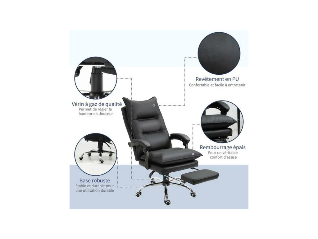 Fauteuil De Bureau STAN Noir 9 Fauteuil De Bureau STAN Noir – Image 7